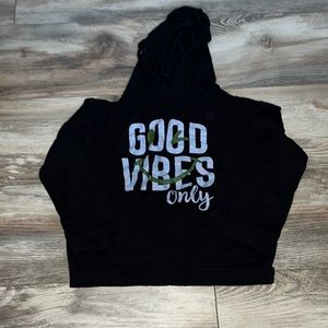 Good Vibes Only long sleeve hoodie shirt size 7